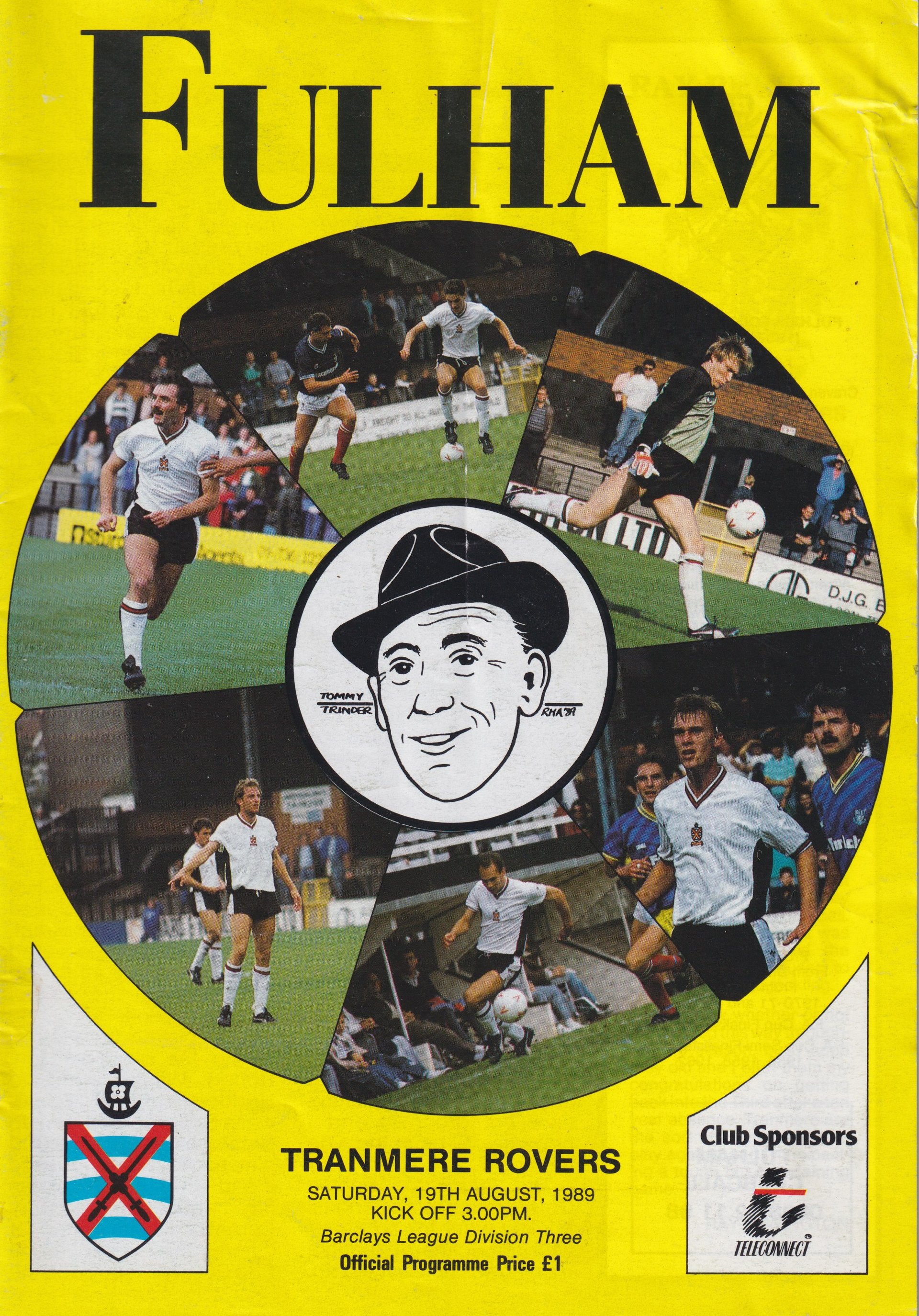 Fulham v Tranmere Rovers match programme